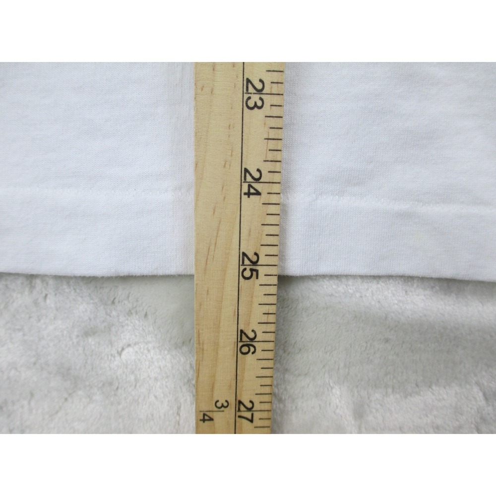 VINTAGE‎ Emerson Fittipaldi Shirt Mens Medium White Rapid Transit Racing 1991* - Picture 8 of 9